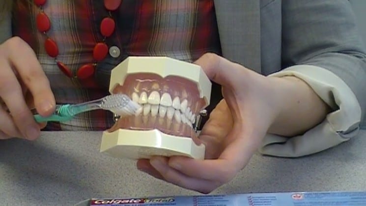 plastic mouth with teeth