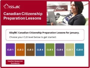 January Canadian Citizenship Preparation Lessons 